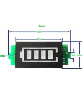 Индикатор заряда питания аккумулятора 12V синий (11613) Индикатор заряда питания аккумулятора 12V синий (11613)