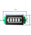 Индикатор заряда питания аккумулятора 12V синий (11613) Индикатор заряда питания аккумулятора 12V синий (11613)