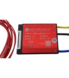 Плата защиты заряда разряда BMS Daly Li-Ion 48V 20A 13S 63*50*12mm (17172)