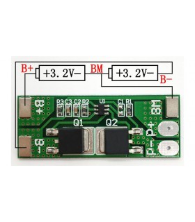 Плата защиты аккумулятора ферум LiFePo 6.4V 2S 10A (16586)