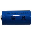 Аккумулятор батарея Li-Ion LC 16340 CR123A 3.7V 1300mAh (12419)