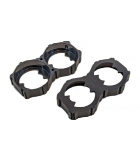 Холдер скошенный двойной для сборки в батарею элемент 33140 2шт (19211)