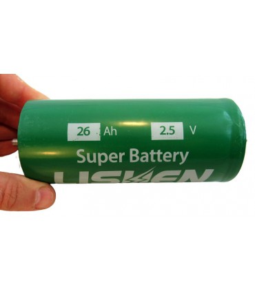 Аккумулятор литий титанат Lishen LTO 2.5V 0.2mR 26Ah 30000 циклов (18639)