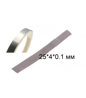 Никелированная лента для сварки аккумуляторных батарей 0.1*4*25мм 10шт (14811)