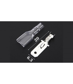 Клемма ножевая изолированная мама 6.3мм (14312)