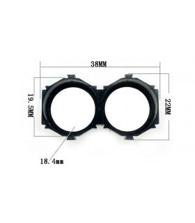 Холдер для аккумуляторов смещенный 2S 18650 2шт (18208)