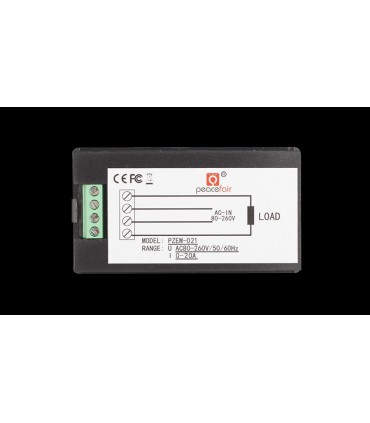 Счетчик электричества ваттметр AC 80-260V 20A PEACEFAIR PZEM-021 (10539)
