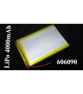Аккумулятор LiPo 3.7V 4000mAh 606090 60*90*6мм (11503)