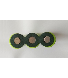 Бумажная изоляция на плюс трех аккумуляторов Li-Ion 18650 5шт (14467)