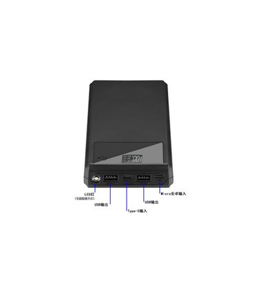 Корпус Power Bank LCD 10*18650 2*USB 5V 3.7A (18808)