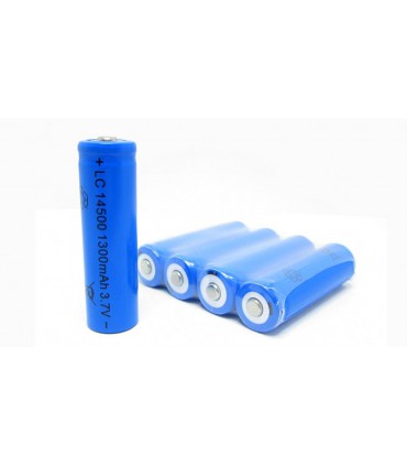 Аккумулятор пальчиковый AA LiIon 3.7V 1300mAh 14500 (11782)