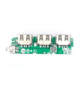 Плата павербанк Power Bank 3*USB 5V 2A (16504)
