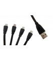 Кабель для зарядки телефона USB to micro USB 4in1 15см (17910)