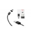 Кабель магнитный для зарядки смартфона micro USB data (16214)