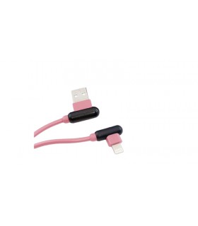 Кабель зарядки телефона планшета силиконовый угловой VPB USB to iPhone (15625)