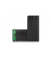 Корпус Power Bank c дисплеем LCD 8*18650 2*USB 5V 2.8A черный (18807)