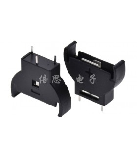 Вертикальный держатель батарейки таблетки 2032 3pin (19036)