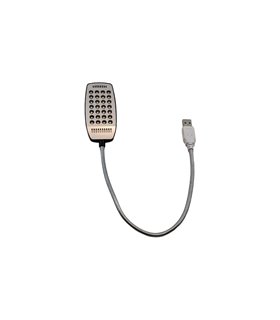 Гибкий диодный USB светильник на 28 LED белый (19199)