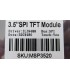 Сенсорный цветной TFT ЖК дисплей SPI 3.5 дюймы 480*320 ILI9488 (18607)