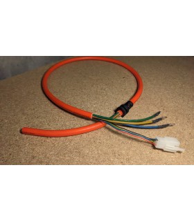 Кабель двигателя электровелосипеда 1200W 3*4+5*0.3мм 1м (17492)