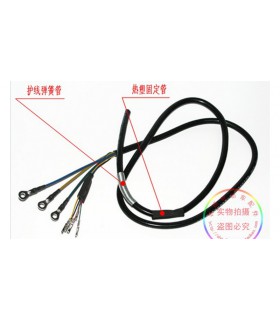 Кабель двигателя электровелосипеда 1200W 3*4+5*0.3мм 1м (17492)