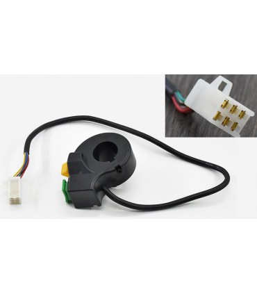 Регулятор включения света звукового сигнала поворотов на электровелосипед (15219)