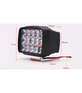 Фара для электровелосипеда сильный свет LED 12-100V 15W (17464)