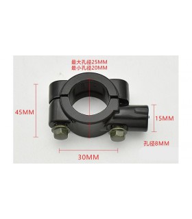 Крепления на руль электровелосипеда под фару зеркало 8мм 2шт (15595) Крепления на руль электровелосипеда под фару зеркало 8мм 2шт (15595)