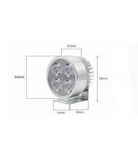 Фара для электровелосипеда 12-80V 4*LED с креплением (15272)