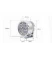 Фара для электровелосипеда 12-80V 4*LED с креплением (15272)