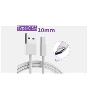 Кабель для зарядки телефона планшета удлиненный USB Type C 10mm (19297)
