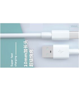 Кабель для зарядки телефона планшета удлиненный USB Type C 10mm (19297)