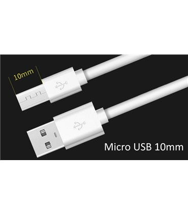 Кабель для зарядки телефона планшета удлиненный Micro USB 10mm (19298)