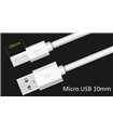 Кабель для зарядки телефона планшета удлиненный Micro USB 10mm (19298)