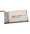 Высокотоковый аккумулятор LiPo 3.7V 25C 852541 700mah small white jst molex 51005 16.1g (15999)