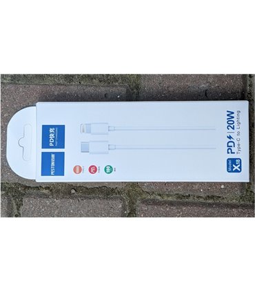 Кабель для зарядки телефона Type C IPhone Lighting 20W (19302)