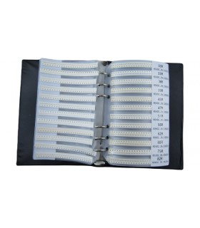 Набор SMD резисторов в книжке размер 0402 170 номиналов по 50 штук (19017)