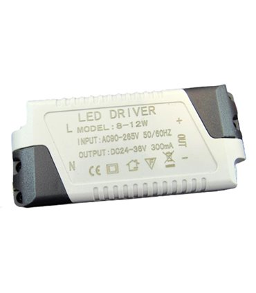 Драйвер для светодиодов LED 8-12W DC 24-36V 300mA (17300)