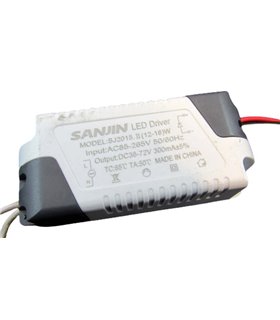 Драйвер для светодиодов LED 12-18W DC 36-72V 300mA (17299)