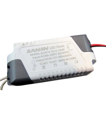 Драйвер для светодиодов LED 12-18W DC 36-72V 300mA (17299)