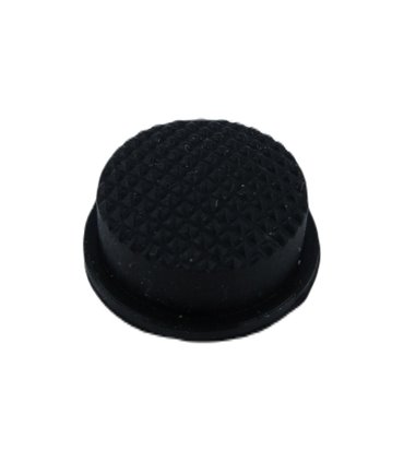 Водонепроницаемая защита кнопки 15.2мм силикон черный цвет (18727)