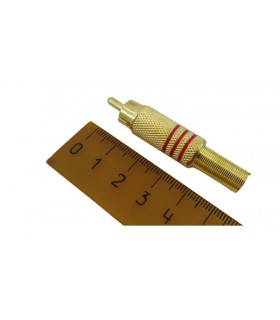 Позолоченный штекер RCA av-переходник для динамиков (17189)