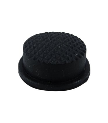 Водонепроницаемая защита кнопки 15.2мм силикон черный цвет (18727)