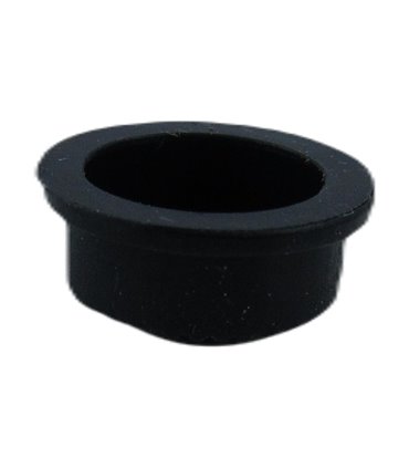 Водонепроницаемая защита кнопки 15.2мм силикон черный цвет (18727)