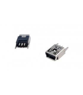 Разъем под пайку mini USB (14283)