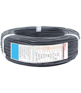 Кабель монтажный силиконовый 3239 1.3мм 28awg черный (17707)