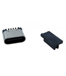 Разъем Type C с заглушкой 6pin 6.8мм для быстрой зарядки (18742)