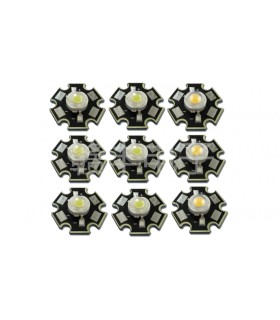 Светодиод LED на радиаторе 3W 3000-3200K теплый (17136)