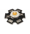 Светодиод LED на радиаторе 1W 1500-1600K красный (17130)