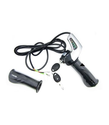 Комплект ручка газа с индикатором заряда и замком зажигания 24V (15192)